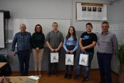 Od lewej - Edward Lewandowski, Donata Kamińska-Zdziarska, Miłosz Mikrut, Zofia Płocharska, Jakub Osiński, Rafał Szynkiewicz