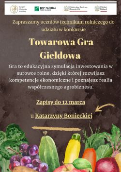 Konkurs TOWAROWA GRA GIEŁDOWA
