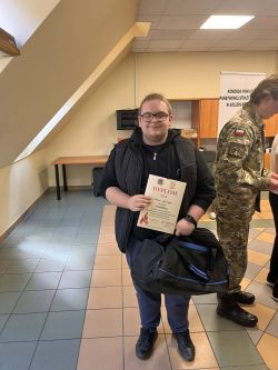 Antoni na podium turnieju pożarniczego1