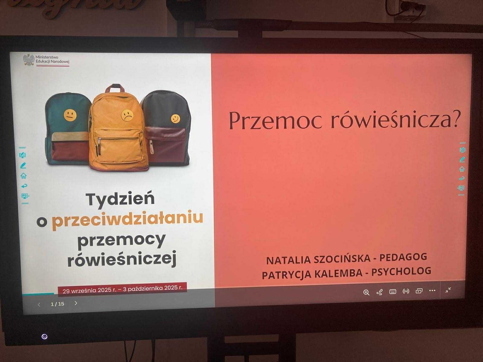 Tydzień o przeciwdziałaniu przemocy rówieśniczej.