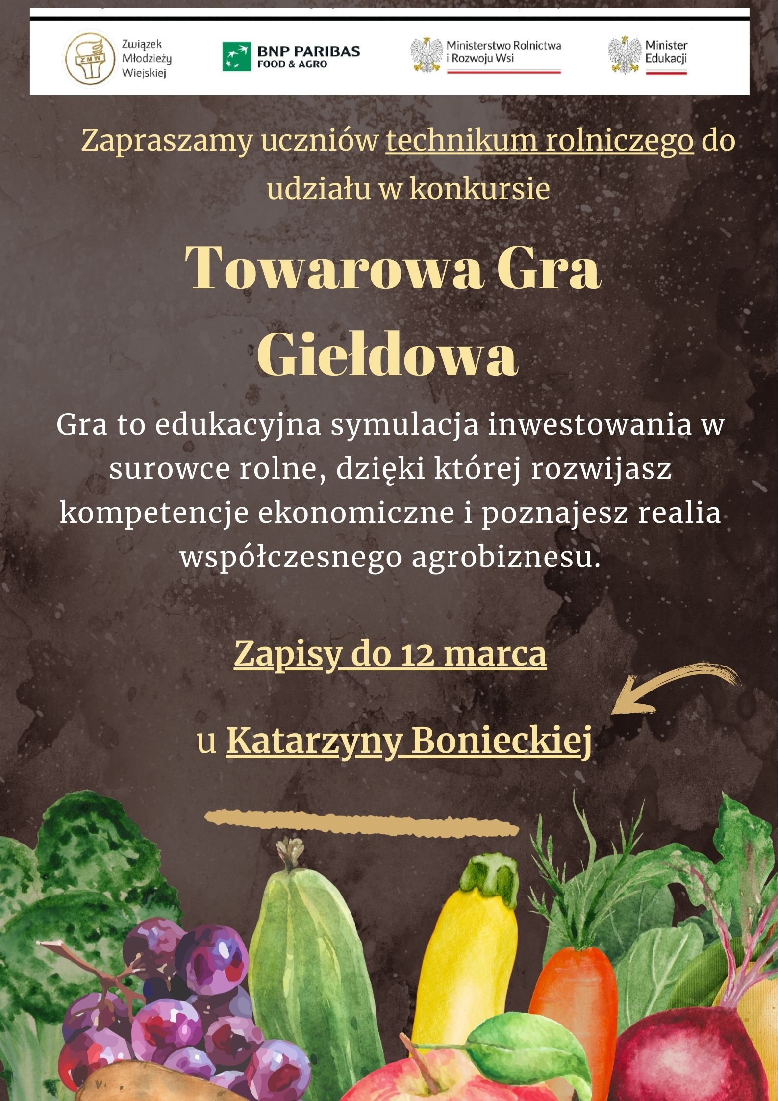 Konkurs TOWAROWA GRA GIEŁDOWA
